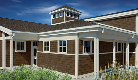 Prefinished Cedar Shingles, Semi-transparent Walnut,